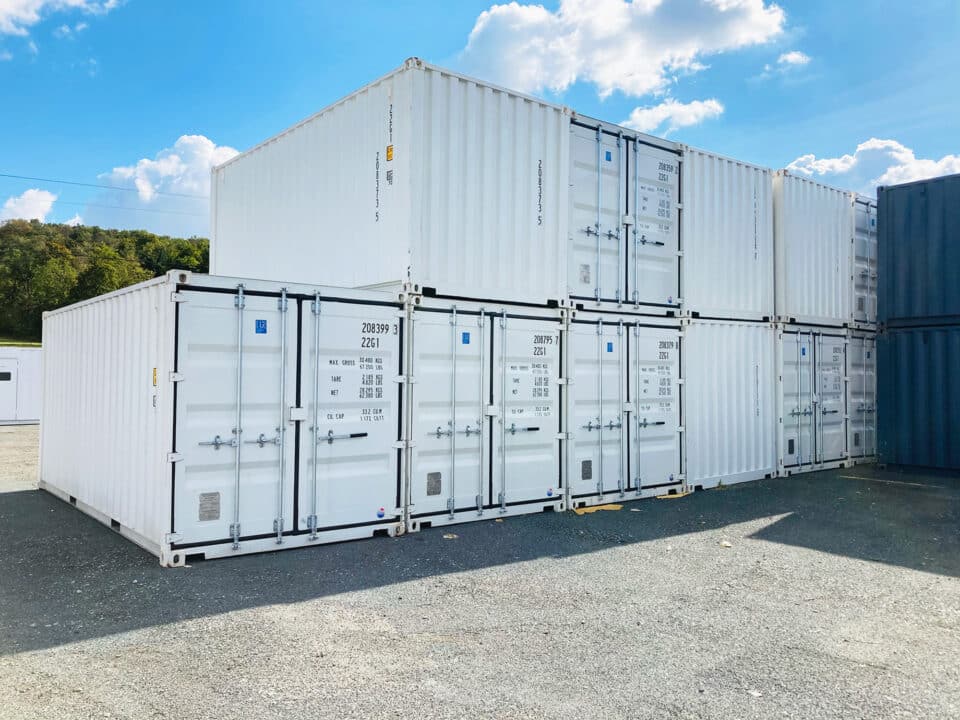 Achat de containers maritimes blanc neuf-premier voyage